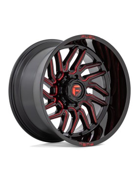 Felga aluminiowa D808 HURRICANE Gloss Black Milled Red Tint FUEL