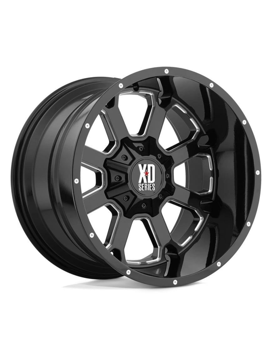 Felga aluminiowa XD825 BUCK 25 Gloss Black Milled XD SERIES