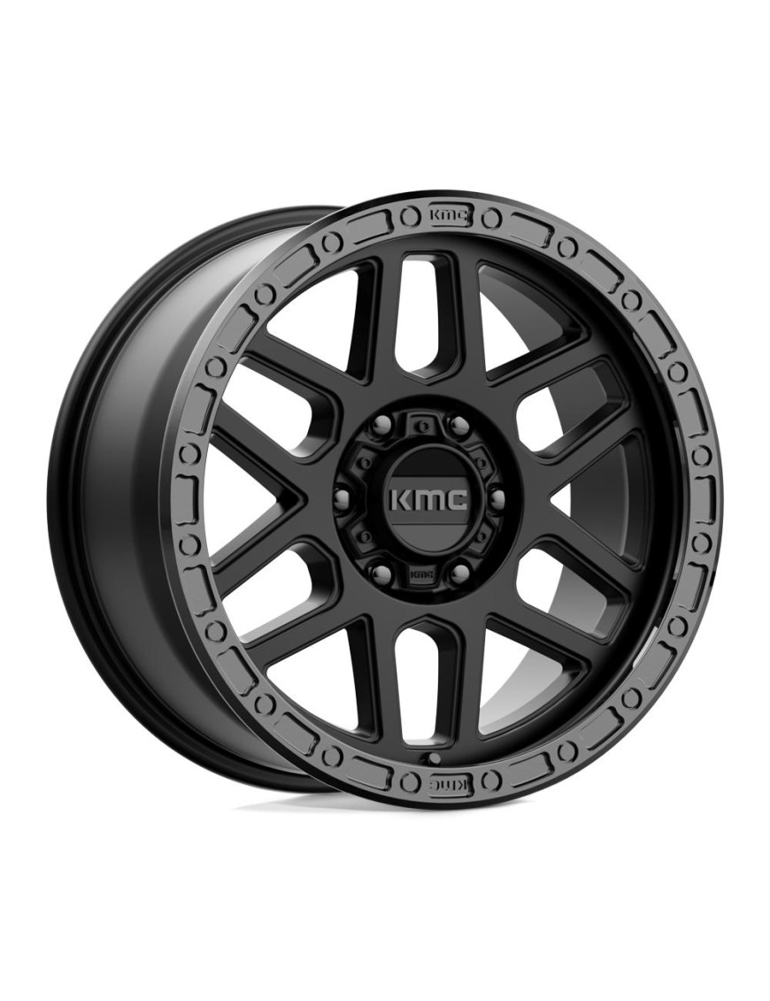 Felga aluminiowa KM544 MESA Satin Black W/ Gloss Black Lip KMC
