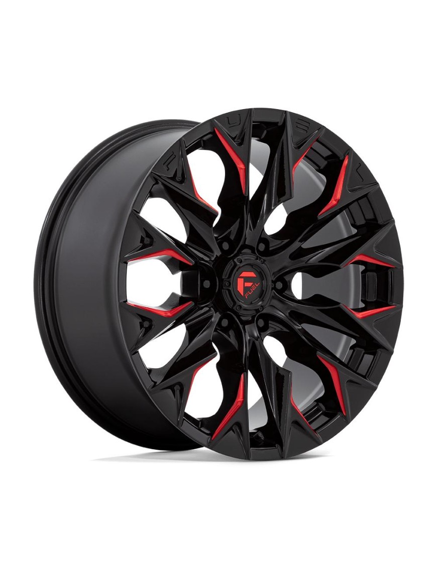 Felga aluminiowa D823 FLAME Gloss Black Milled W/ Candy Red FUEL