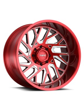 Felga aluminiowa T4B Candy Red W/ Milled Spoke TUFF