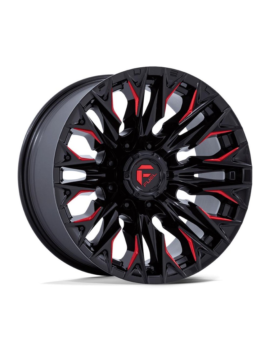 Felga aluminiowa D823 FLAME Gloss Black Milled W/ Candy Red FUEL