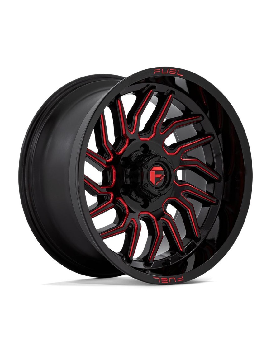 Felga aluminiowa D808 HURRICANE Gloss Black Milled Red Tint FUEL