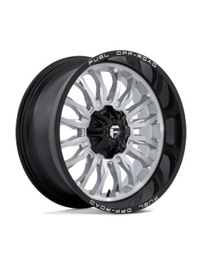 Felga aluminiowa D798 ARC Silver Brushed Face W/ Milled Black Lip FUEL