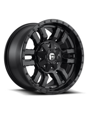 Felga aluminiowa D596 SLEDGE Matte Black Gloss Black Lip FUEL