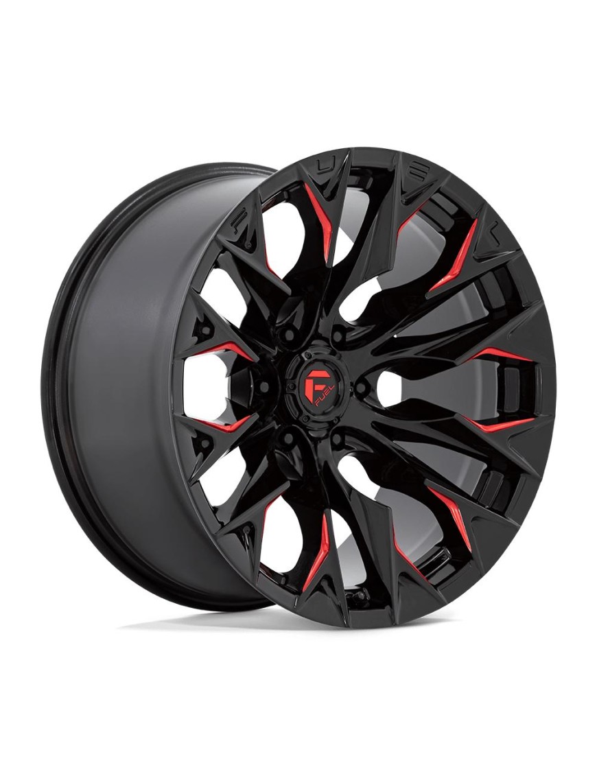 Felga aluminiowa D823 FLAME Gloss Black Milled W/ Candy Red FUEL