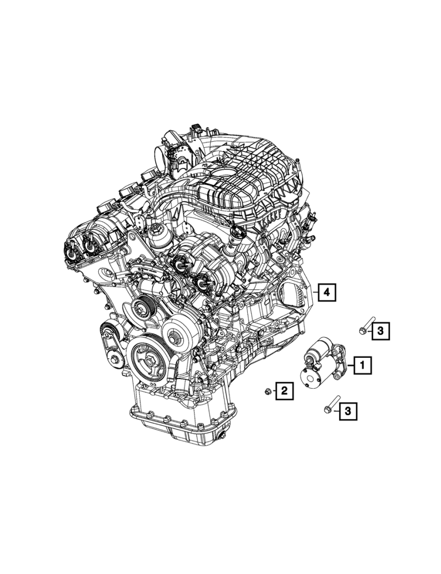 Rozrusznik MOPAR Jeep Wrangler JK JL 3,6 2012-2025 | Szekla4x4.pl