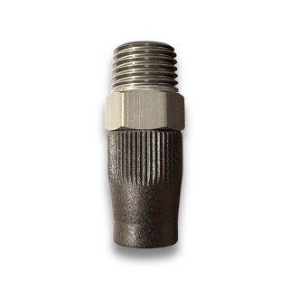 Końcówka APEX do przewodu 3/8 w oplocie — 1/4 NPT męski z nakrętką
