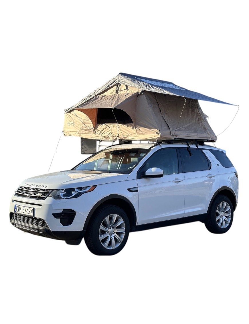 Namiot dachowy ALASKA 160 cm 3 osobowy LONG Piaskowy | Szekla4x4.pl Namiot dachowy ALASKA 160 cm 3 osobowy LONG Piaskowy | Szekla4x4.pl