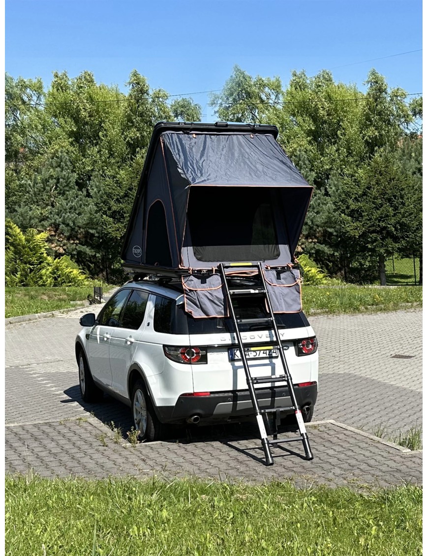 Namiot dachowy 2-osobowy Escape Alu-One aluminiowa obudowa SZARY | Szekla4x4.pl