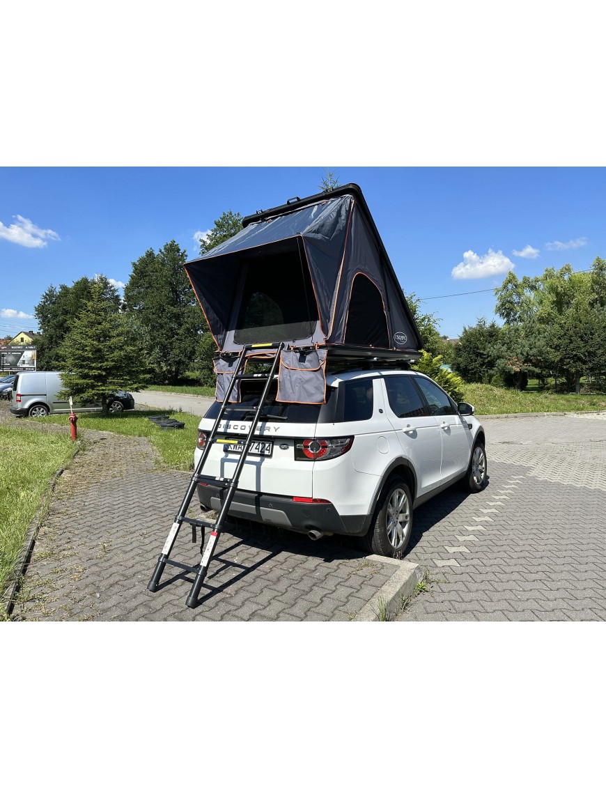 Namiot dachowy 2-osobowy Escape Alu-One aluminiowa obudowa SZARY | Szekla4x4.pl