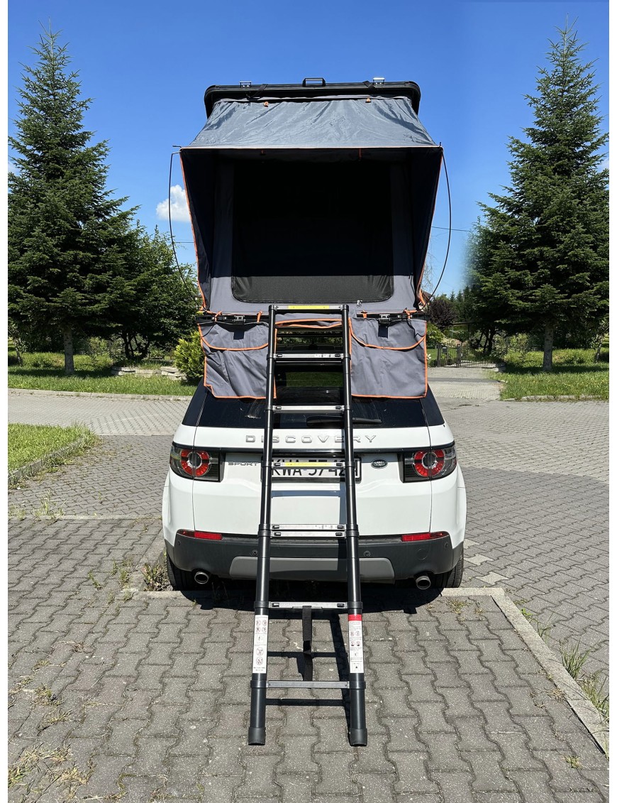 Namiot dachowy 2-osobowy Escape Alu-One aluminiowa obudowa SZARY | Szekla4x4.pl