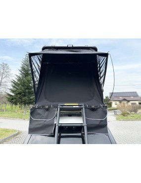 Namiot dachowy 2-osobowy Escape Alu-One aluminiowa obudowa Black | Szekla4x4.pl