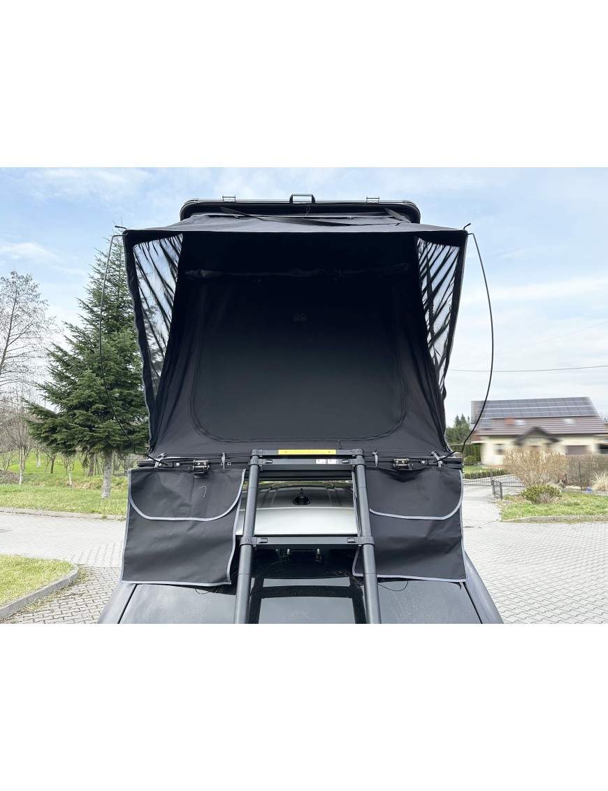 Namiot dachowy 2-osobowy Escape Alu-One aluminiowa obudowa Black | Szekla4x4.pl