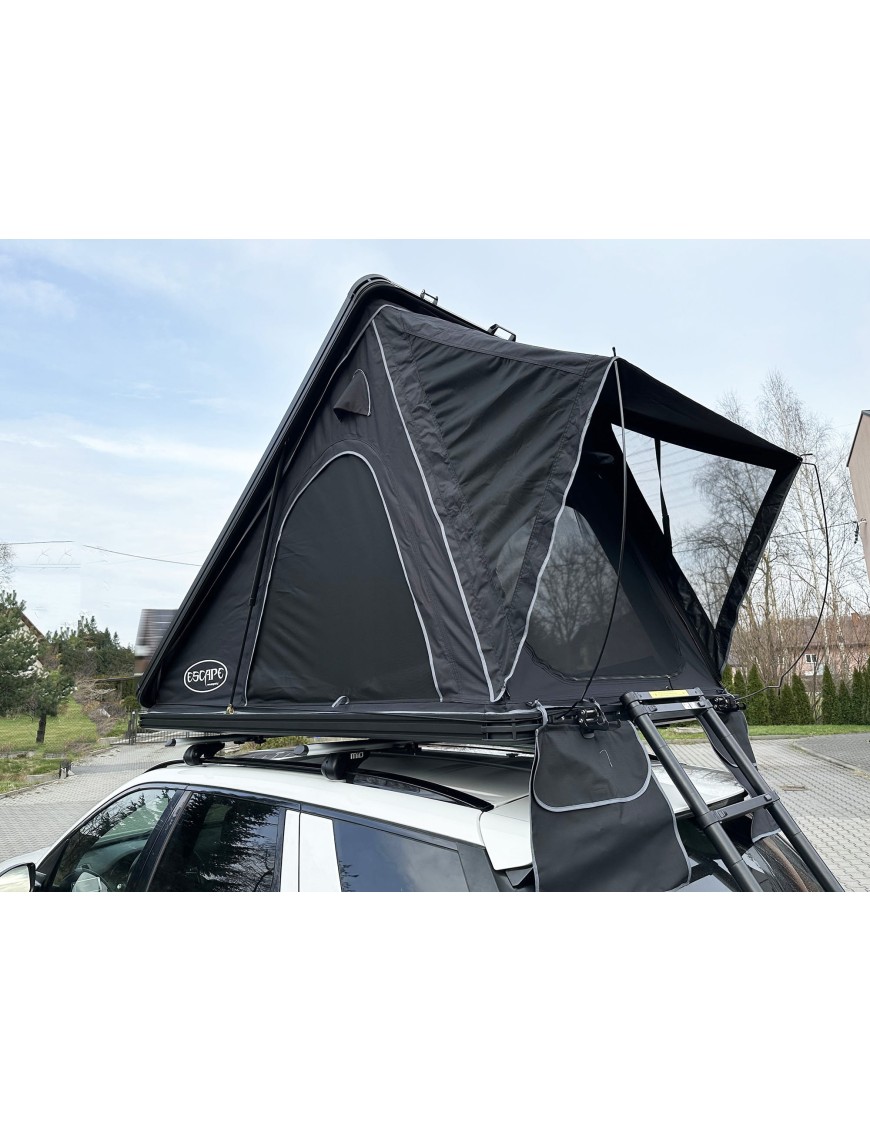 Namiot dachowy 2-osobowy Escape Alu-One aluminiowa obudowa Black | Szekla4x4.pl