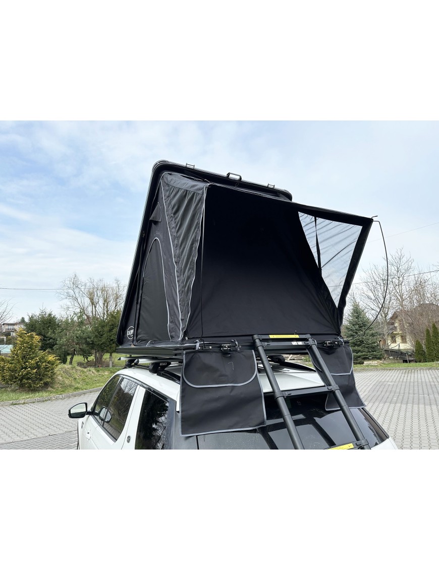 Namiot dachowy 2-osobowy Escape Alu-One aluminiowa obudowa Black | Szekla4x4.pl