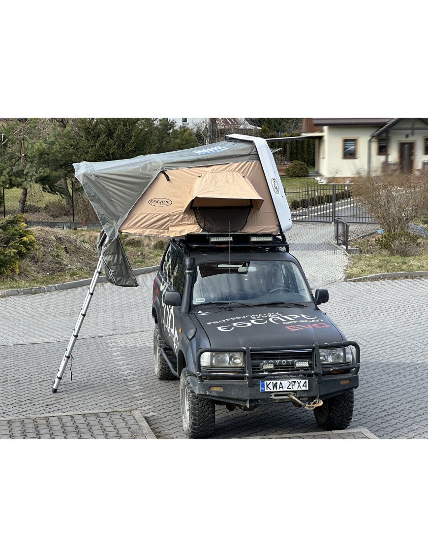 Namiot dachowy Escape VARIO 160 cm Piaskowy Czarna obudowa | Szekla4x4.pl