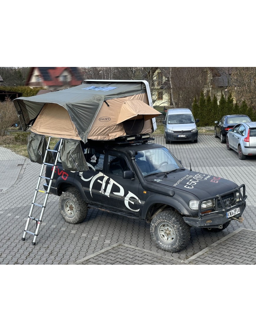 Namiot dachowy Escape VARIO 160 cm Piaskowy Czarna obudowa | Szekla4x4.pl