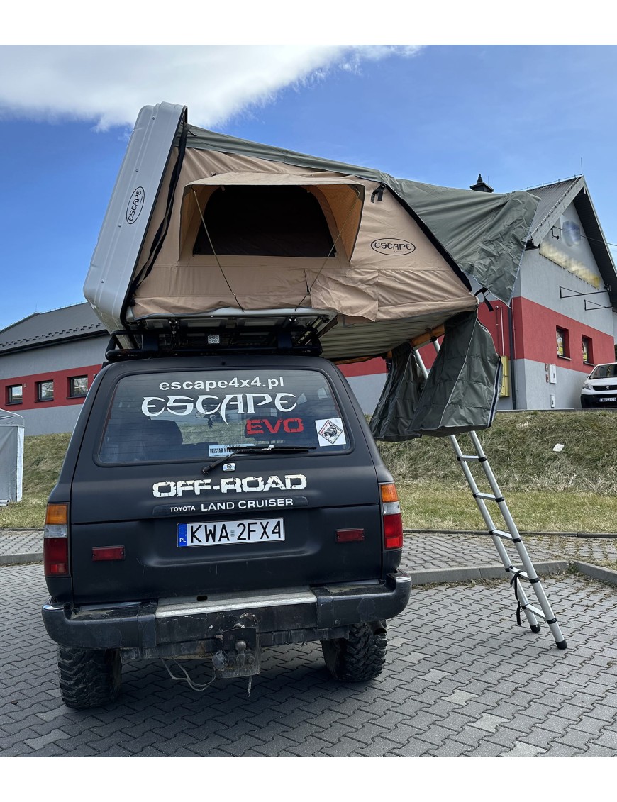 Namiot dachowy Escape VARIO 160 cm Piaskowy Czarna obudowa | Szekla4x4.pl