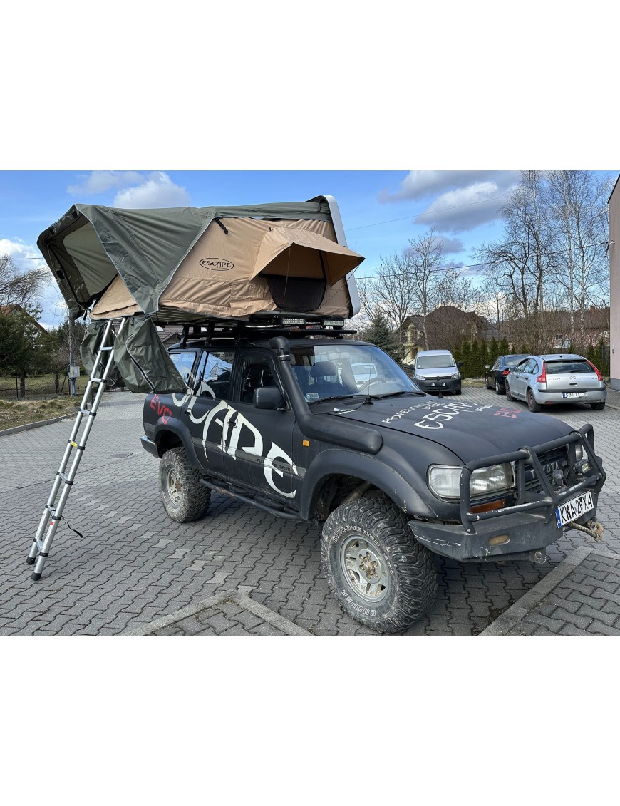 Namiot dachowy Escape VARIO 160 cm Piaskowy Czarna obudowa | Szekla4x4.pl
