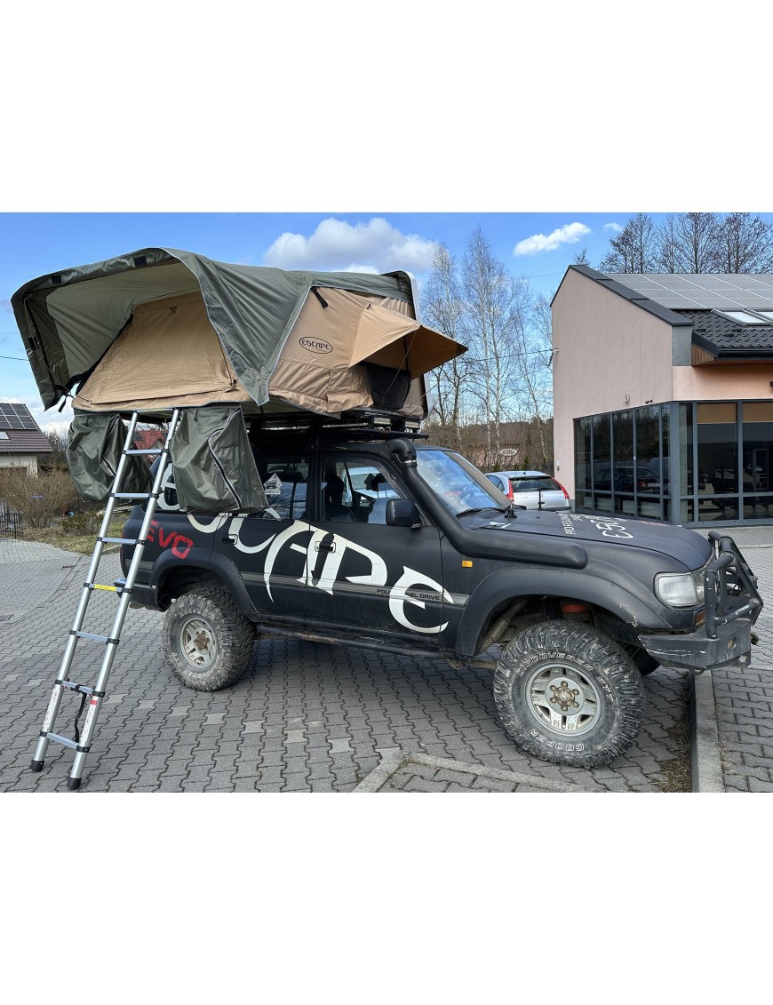 Namiot dachowy Escape VARIO 160 cm Piaskowy Czarna obudowa | Szekla4x4.pl