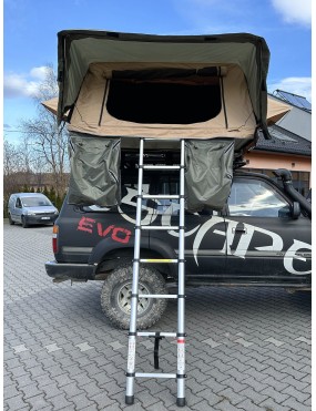 Namiot dachowy Escape VARIO 160 cm Piaskowy Czarna obudowa | Szekla4x4.pl