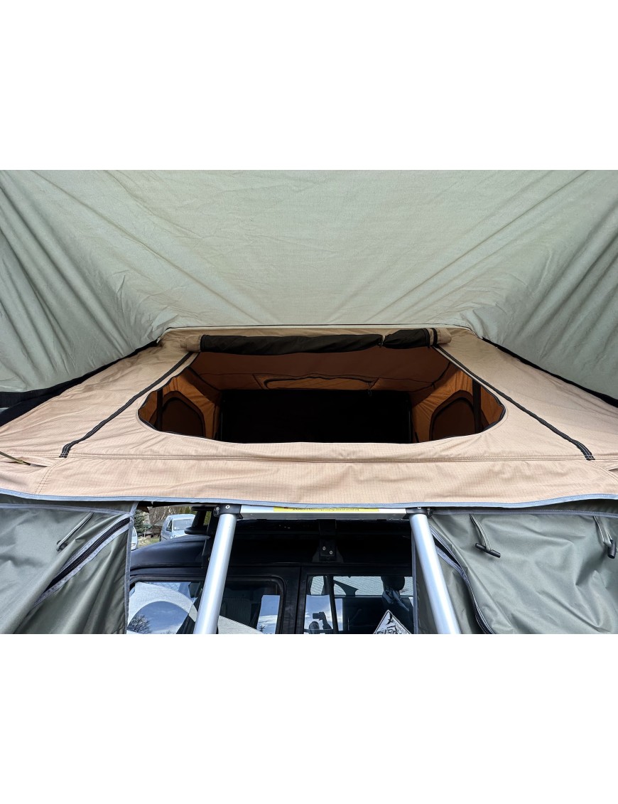 Namiot dachowy Escape VARIO 160 cm Piaskowy Czarna obudowa | Szekla4x4.pl
