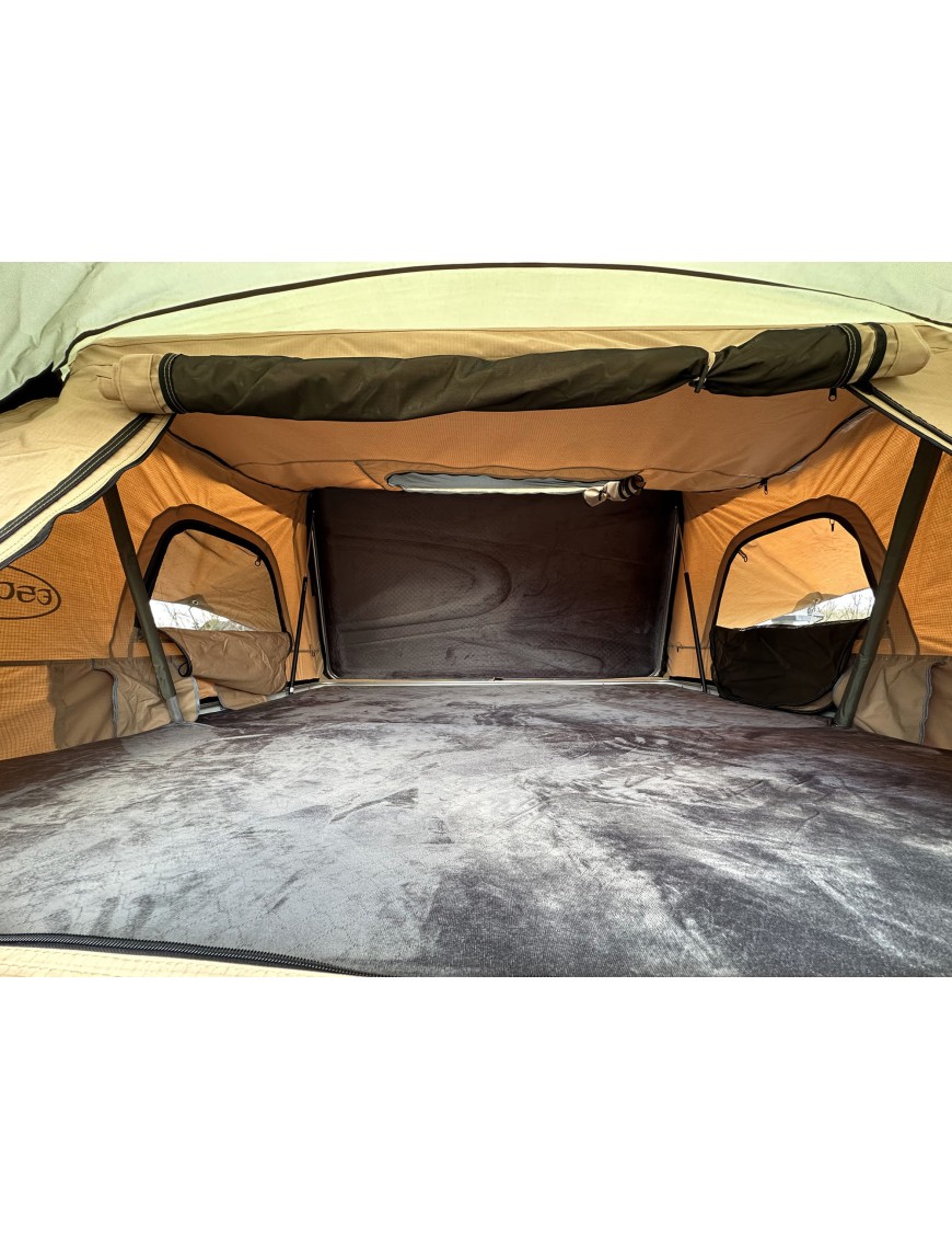 Namiot dachowy Escape VARIO 160 cm Piaskowy Czarna obudowa | Szekla4x4.pl