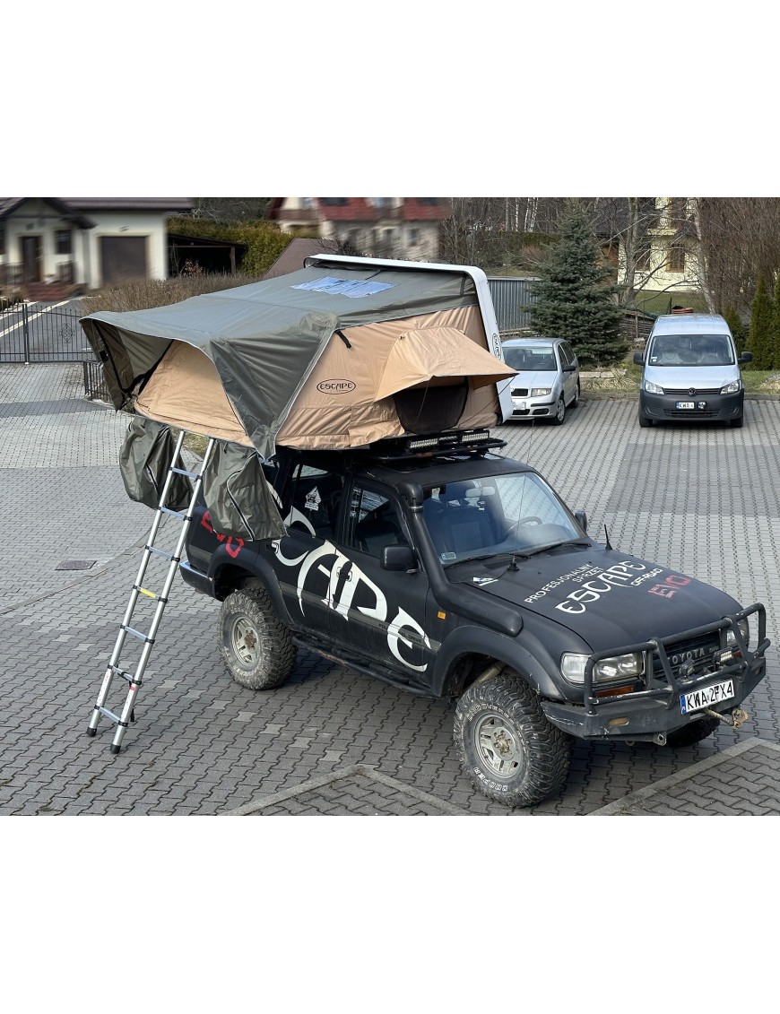 Namiot dachowy Escape VARIO 160 cm Piaskowy Czarna obudowa | Szekla4x4.pl