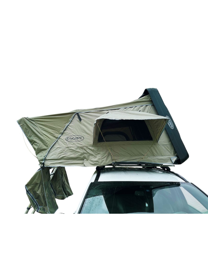 Namiot dachowy Escape VARIO 160 cm Zielony Czarna obudowa | Szekla4x4.pl