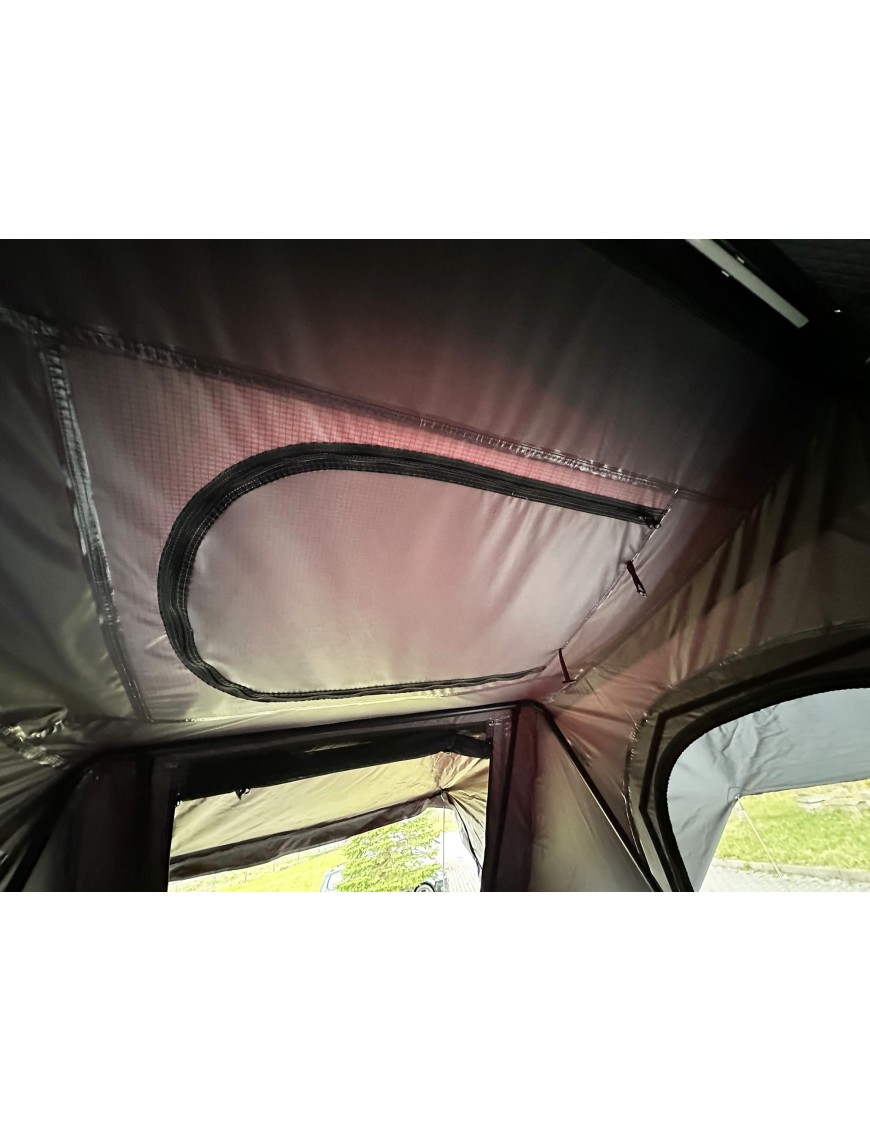 Namiot dachowy Escape VIGO 160cm Szary aluminiowy z matą antykondensacyjną | Szekla4x4.pl