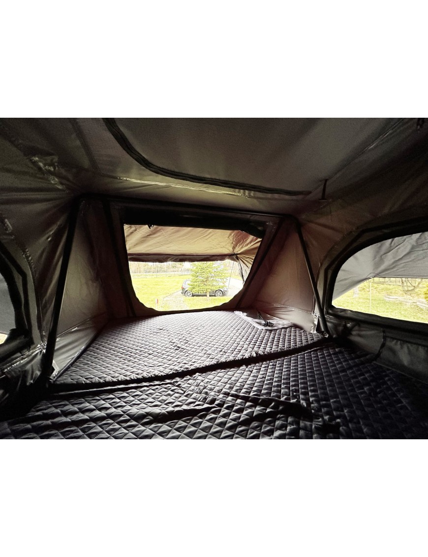 Namiot dachowy Escape VIGO 160cm Szary aluminiowy z matą antykondensacyjną | Szekla4x4.pl