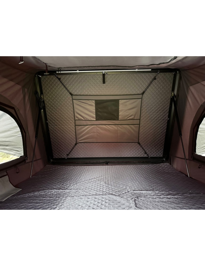 Namiot dachowy Escape VIGO 160cm Szary aluminiowy z matą antykondensacyjną | Szekla4x4.pl
