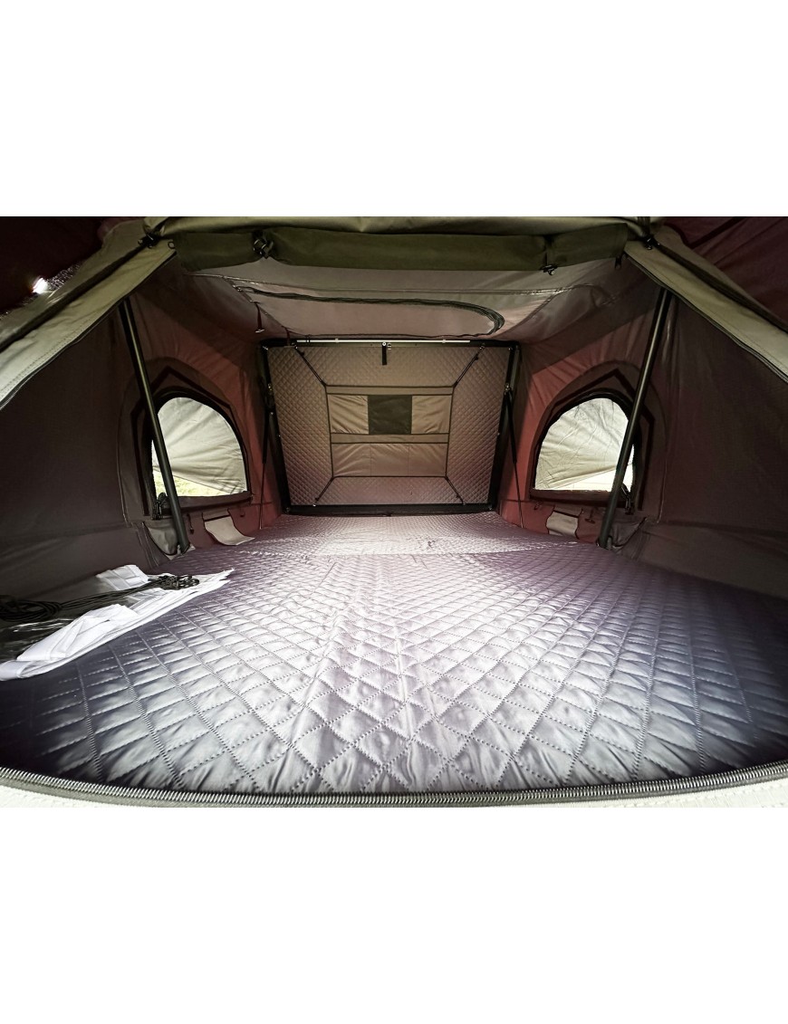 Namiot dachowy Escape VIGO 160cm Szary aluminiowy z matą antykondensacyjną | Szekla4x4.pl