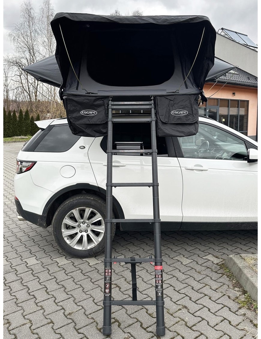 Namiot dachowy Escape VIGO 160cm Szary aluminiowy z matą antykondensacyjną | Szekla4x4.pl
