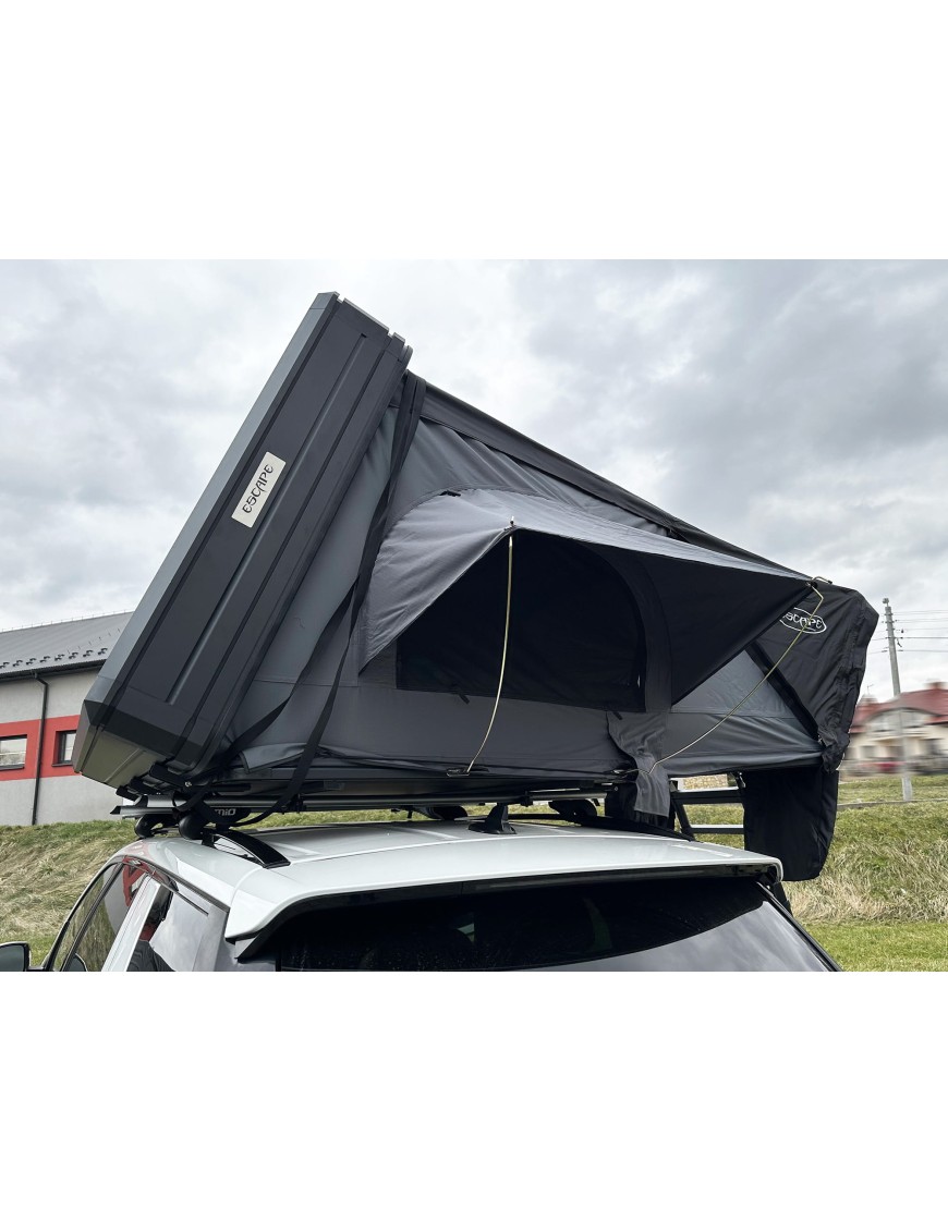Namiot dachowy Escape VIGO 160cm Szary aluminiowy z matą antykondensacyjną | Szekla4x4.pl