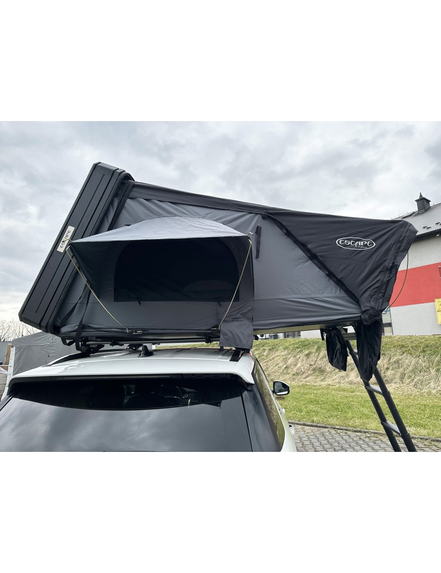 Namiot dachowy Escape VIGO 160cm Szary aluminiowy z matą antykondensacyjną | Szekla4x4.pl