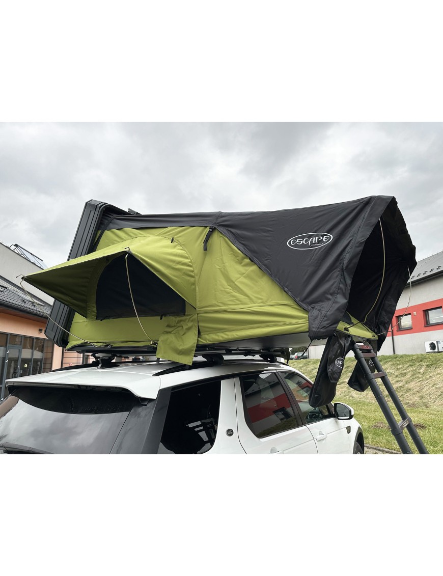 Namiot dachowy Escape VIGO 190cm Zielony aluminiowy z matą antykondensacyjną | Szekla4x4.pl