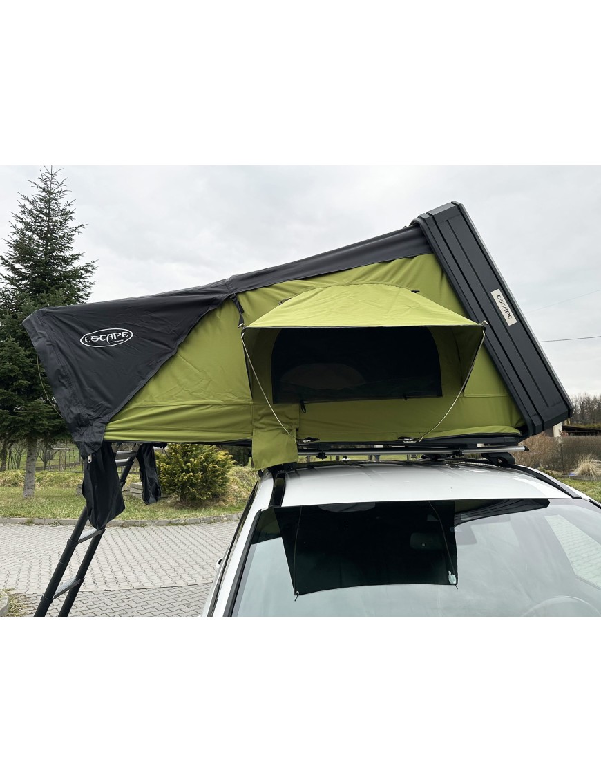 Namiot dachowy Escape VIGO 190cm Zielony aluminiowy z matą antykondensacyjną | Szekla4x4.pl