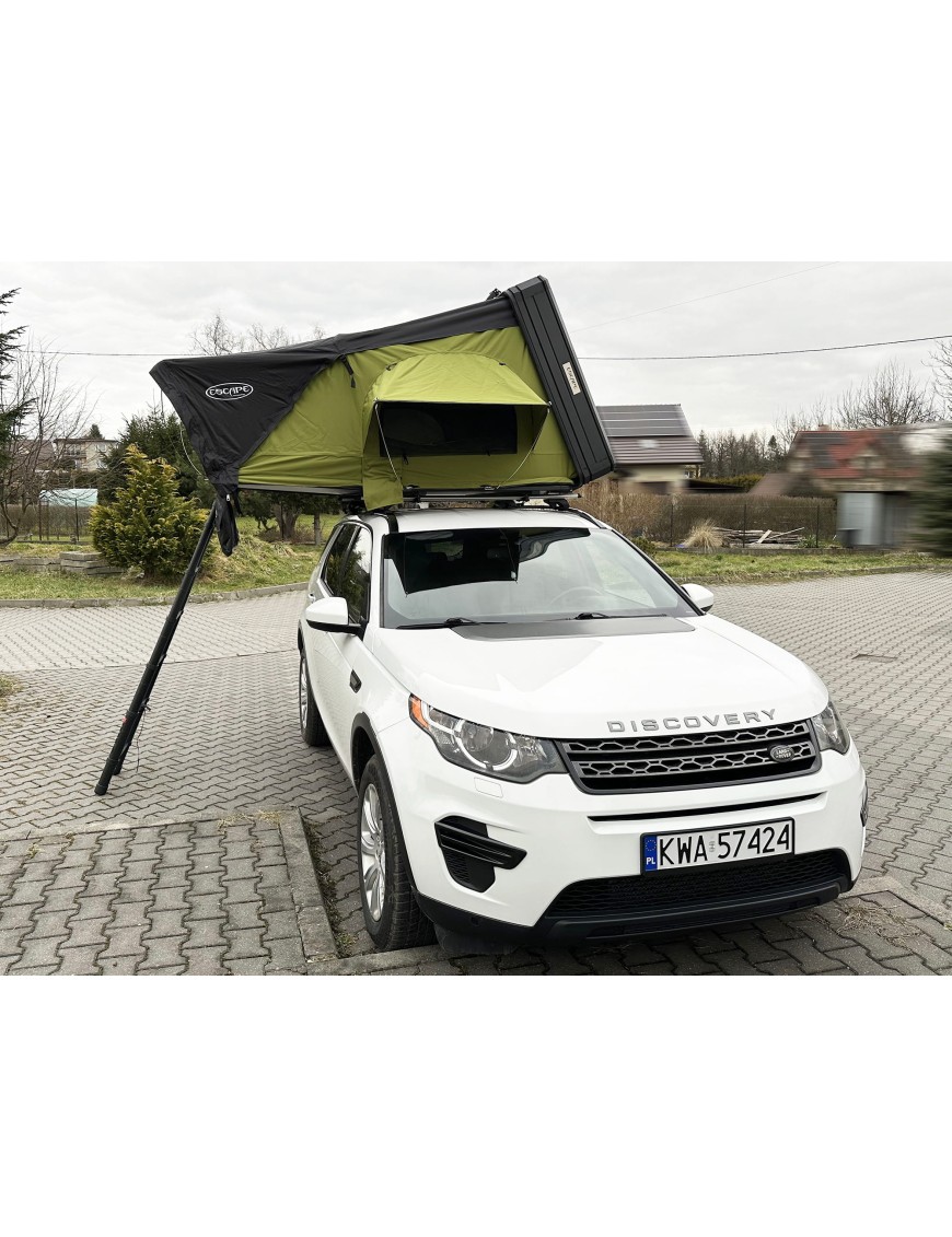 Namiot dachowy Escape VIGO 190cm Zielony aluminiowy z matą antykondensacyjną | Szekla4x4.pl
