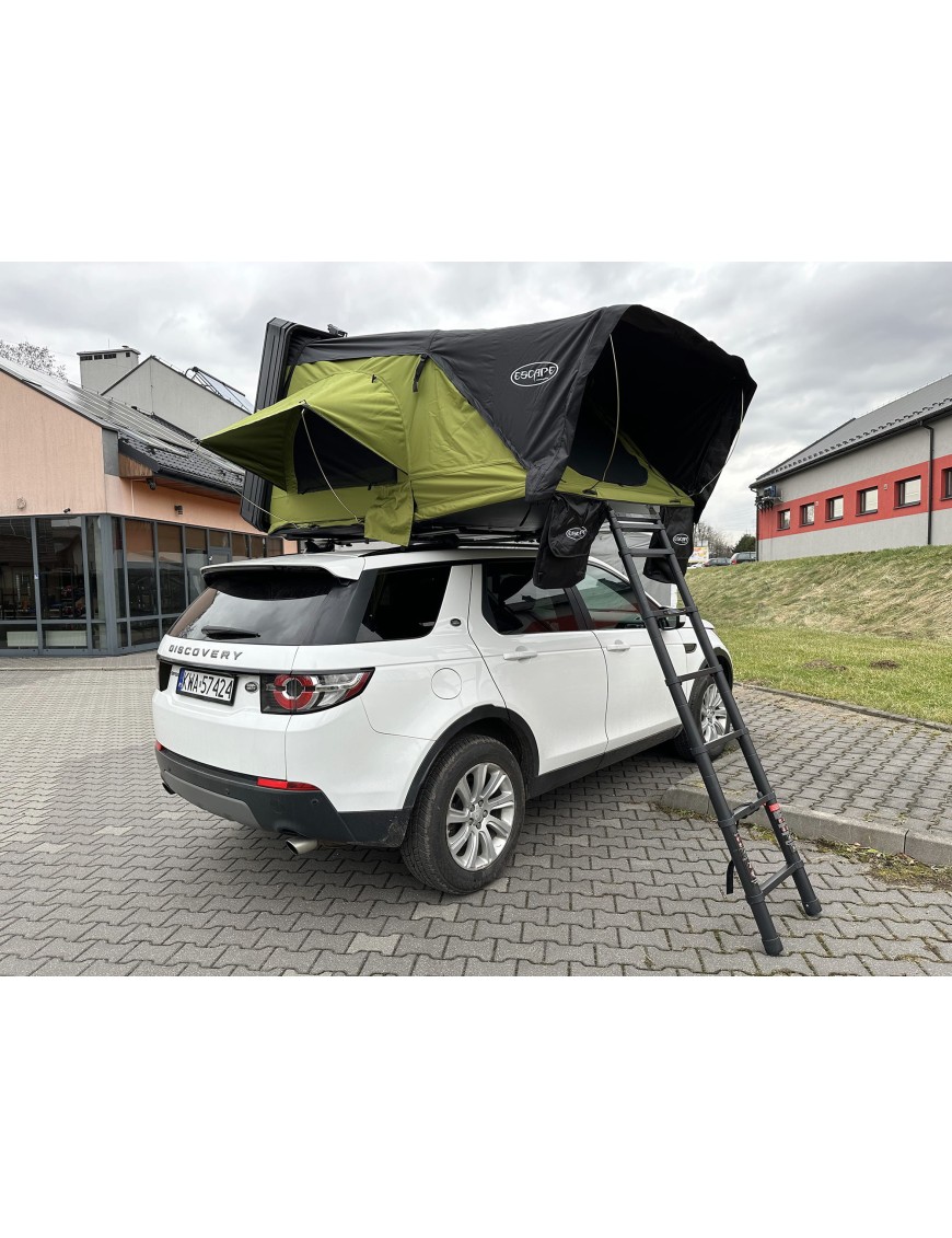 Namiot dachowy Escape VIGO 190cm Zielony aluminiowy z matą antykondensacyjną | Szekla4x4.pl