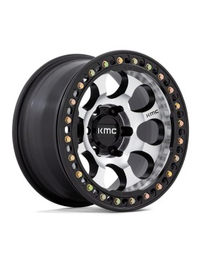 Felga aluminiowa KM237 RIOT BEADLOCK Machined Face Satin Black Windows & Ring KMC