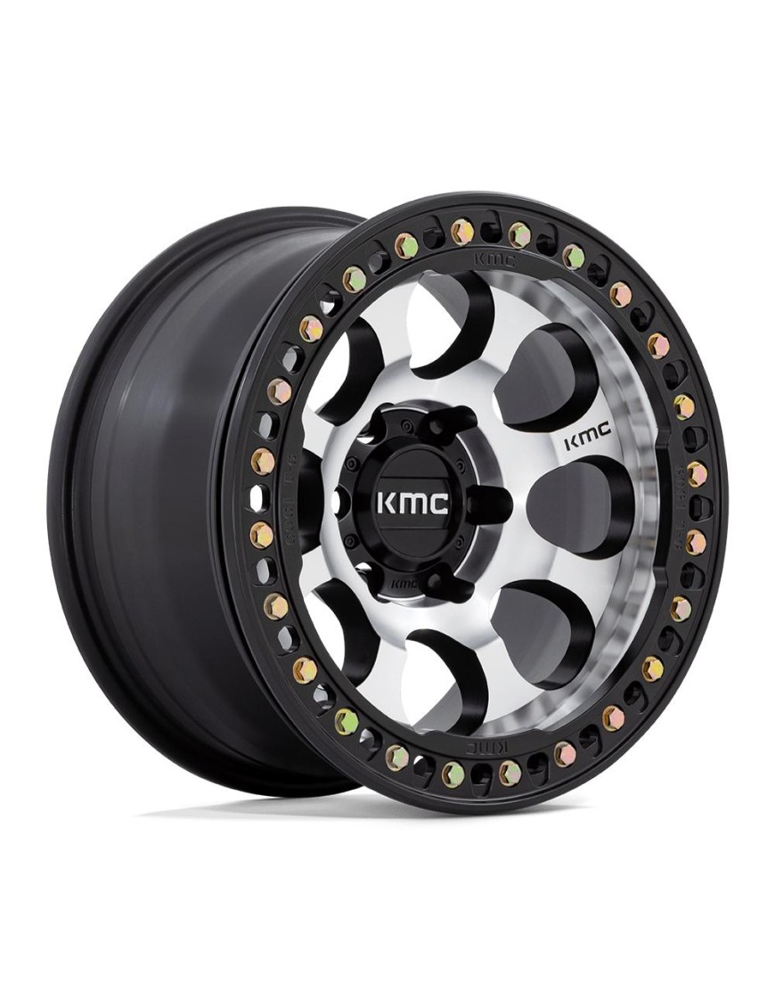 Felga aluminiowa KM237 RIOT BEADLOCK Machined Face Satin Black Windows & Ring KMC
