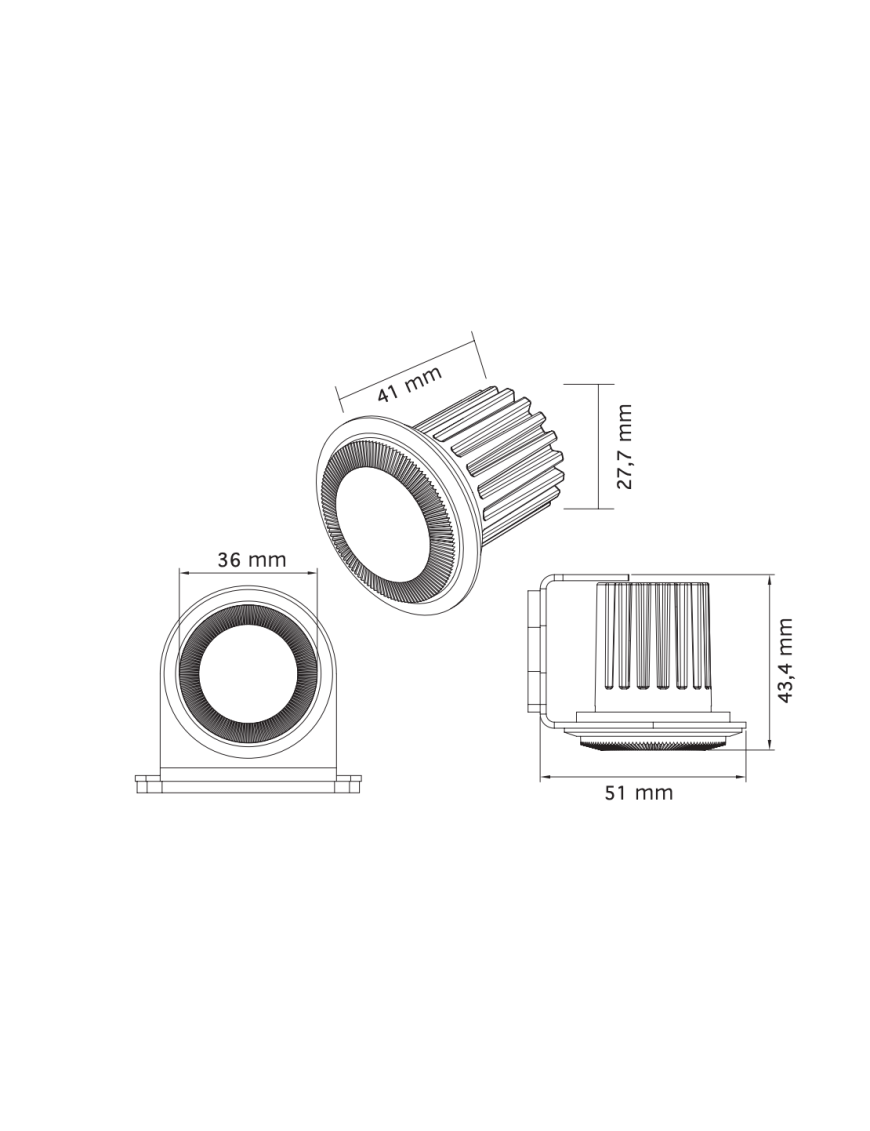 DARK KNIGHT GLORIA WARNING LIGHT SMOKE LENS Strands | Szekla4x4.pl
