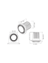 DARK KNIGHT GLORIA WARNING LIGHT SMOKE LENS Strands