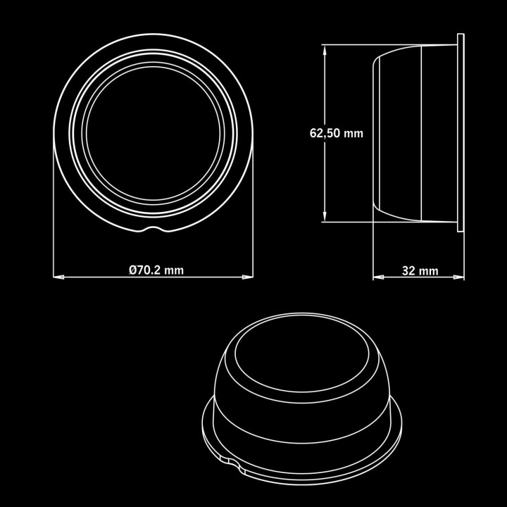 830409 Strands VIKING OLD SCHOOL SIDE MARKER WITH FRONT POSITION LIGHT - ujęcie 4