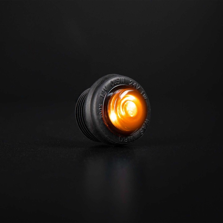 Marker światło pozycyjne FREEDOM BLACK RAVEN SIDE MARKER ROUND 29MM