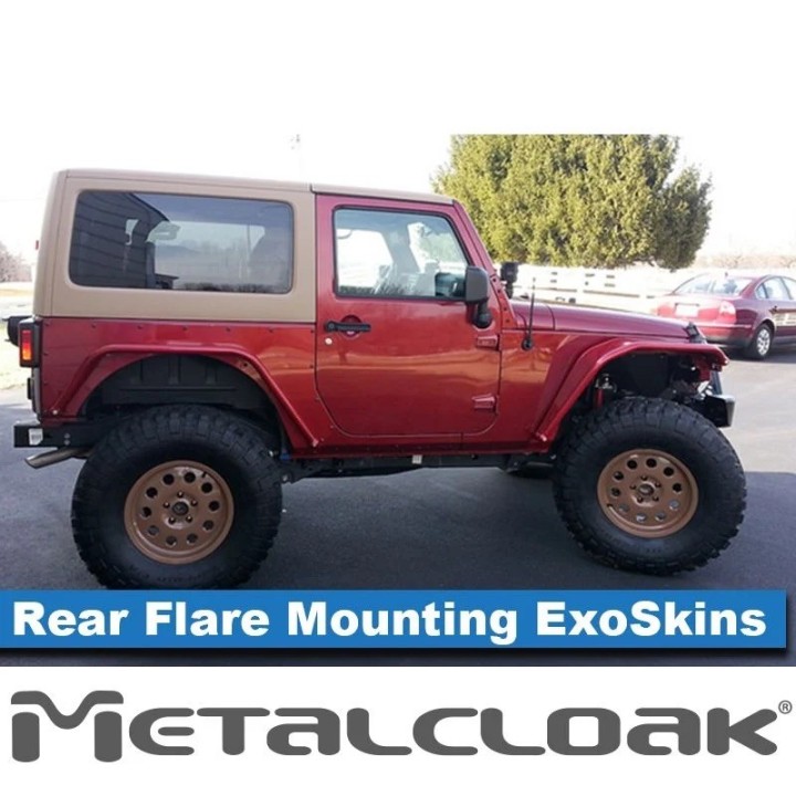 ExoSkin mocowanie poszerzeń Metalcloak Jeep Wrangler JK - ujęcie 4