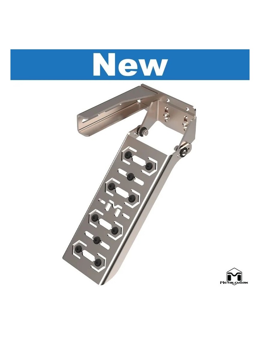 Dead Pedal Jeep Wrangler JK JKU Stainless Steel | Podstopnica | Szekla4x4.pl