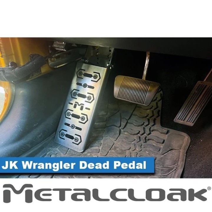 Dead Pedal Jeep Wrangler JK JKU Stainless Steel | Podstopnica METALCLOAK - ujęcie 2